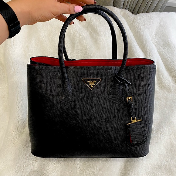 Prada Handbags - Prada Double Bag Large Tote
